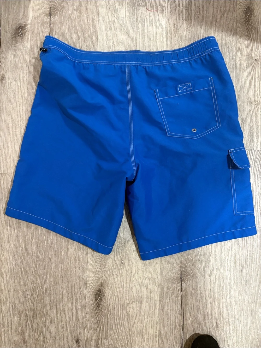 Tommy Hilfiger Men’s Royal Blue Swim Trunks with Drawstring